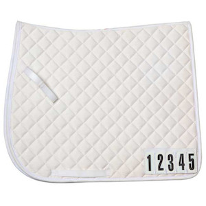 Products: Zilco Competition Number Dressage Saddlecloth tackshop.co.nz