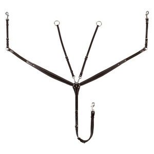 Equestro Tanned Leather Breastplate tackshop.co.nz