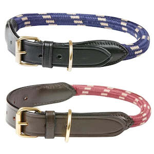 For The Dog: Weatherbeeta Rope Leather Dog Collar