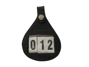 For The Rider 1: Platinum Leather Competition Number Holder