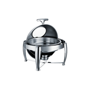 6L 485x475x450 MM Round Stainless Steel Roll Top Chafer TT-YD-731K