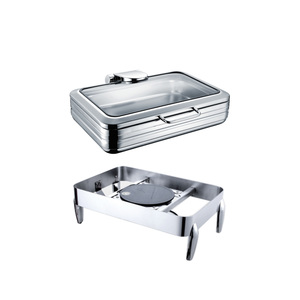 Products: 9L 620x490x325 MM Glass Top Rectangular Stainless Steel Chafing Dish TT-YD-4012