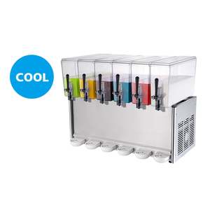 Products: 6X12L 6 Tanks CE Tabletop Cold Beverage Juice Dispenser TT-J121F