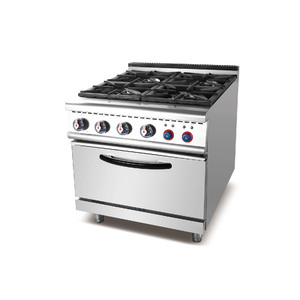 Products: Commercial Range with 4 Burners Gas Hot Plate and 1 Electric Oven TT-WE157B