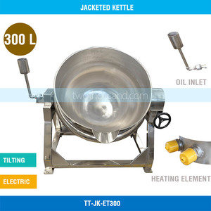 Products: 300L Dia. 900mm Electric Tilting Jacketed Kettle TT-JK-ET300