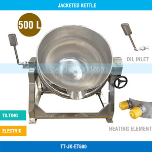 Products: 500L Dia. 1100mm Electric Tilting Jacketed Kettle TT-JK-ET500