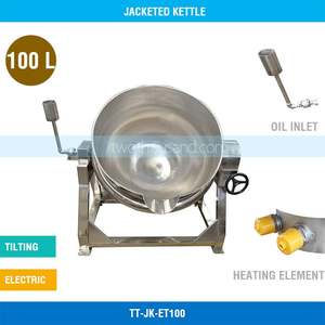 Products: 100L Dia. 700mm Electric Tilting Jacketed Kettle TT-JK-ET100