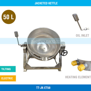 Products: 50L Dia. 500mm Electric Tilting Jacketed Kettle TT-JK-ET50