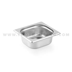 1.0L 1/6X2.5” 176X162X65 MM Stainless Steel Steam Table Pan TT-816-2