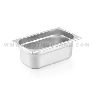 2.8L 1/4X4” 265X162X100 MM Stainless Steel Steam Table Pan TT-814-4