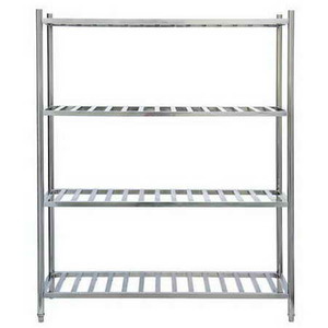 4 Tiers L1200XW500 MM Stainless Steel Restaurant Ladder Shelving TT-BC311A-1