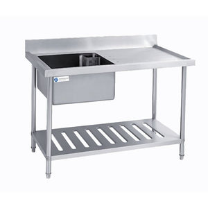 Products: L1200XW600 MM with Undershelf Single Compartment Commercial Sink TT-BC306A-1