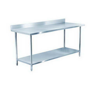 Products: 800X700MM with Splashback and Undershelf Stainless Steel Work Bench TT-BC303A