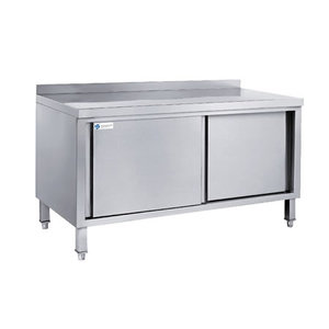 Products: L1200XW600 MM With Splashback Stainless Steel Kitchen Work Cabinet TT-BC315A-1