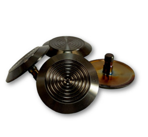 Kitboxes: Self-Install KitBox - Black PVD Stainless Steel  Tactile Warning - 12mm Stem