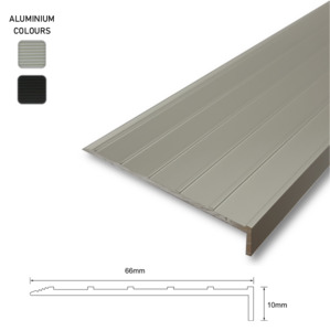 Series 7 Aluminium Stair Nosing - Solid Aluminium