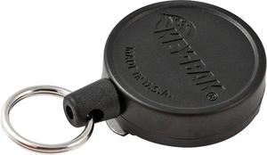 Keybak Retractable Key Chain And Key Holders: Key-Bak Self Retract Reel Mid Blk Swivel Clip Poly Cord 36"