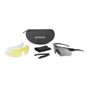 Ess Eye Safety Systems: ESS Eye Safety Systems Crossbow Suppressor 3 Lens Kit Black with Clear, Smoke Gray & Hi-Def Yellow