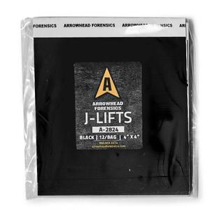 Arrowhead Forensics: Arrowhead Forensics J-Lift Hinge Lifters - Black - 4" x 4" - 12/pk