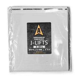 Arrowhead Forensics J-Lift Hinge Lifters - White - 4" x 4" - 12/pk