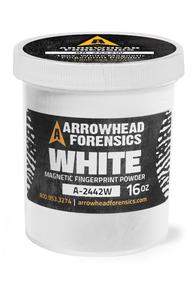 Arrowhead Forensics: Arrowhead Forensics White Magnetic Latent Fingerprint Powder - 16 oz.