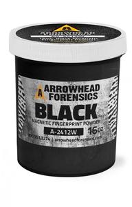 Arrowhead Forensics: Arrowhead Forensics Black Magnetic Latent Fingerprint Powder - 16 oz
