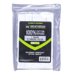 Breakthrough Clean 1" x 1" Square Cotton Patches Pack of 1000