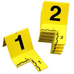 Evi Paq: EVI-PAQ Cut-Out ID Tents Set 1-60 Marker Labels Yellow