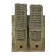 Voodoo Tactical Double Pistol Mag Pouch - Coyote