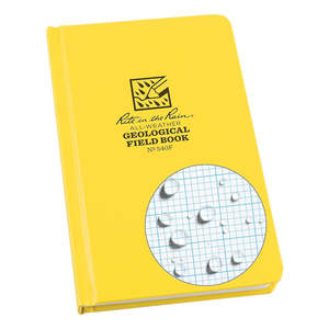 Rite In The Rain Weatherproof Hard Cover Notebook, 4 3/4" x 7 1/2", Yellow Cover&hellip;