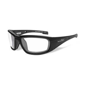 Wiley X Boss Sunglasses Clear Lens Matte Black Frame