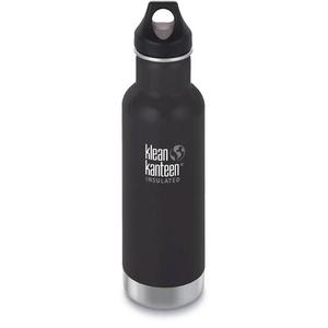 Klean Kanteen 20oz Insulated Classic Loop Cap Shale Black