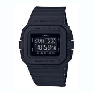 Watches: Casio G-Shock DWD5500BB-1D Digital Watch All Black Classic Matte