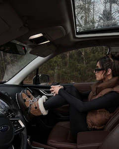 Footwear: Emu Blurred Sheepskin Boot - Chestnut