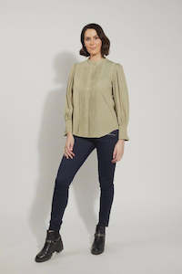 Drama The Label: Bedford Blouse - Soft Green
