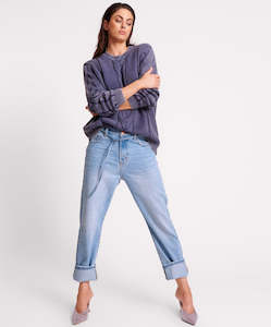 One Teaspoon: 26060 Bolt Blue Bandit LW Bandit Jean