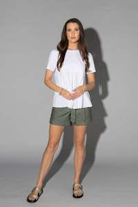 Online Sale: Peppy Tee - White