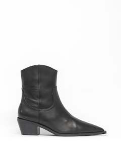 Zoe Kratzmann Footwear: Whip Boot - Black Leather