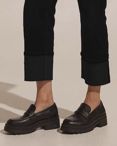 Zoe Kratzmann Footwear: Jury Loafer - Black Leather