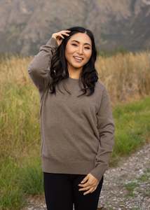 Sweats Vests: Mazu Ever Be Round Sweater Dark Brown