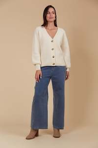 Isle Of Mine: Miru Cardigan - Canvas