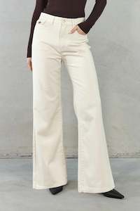 Josefina Denim Pant - Cream
