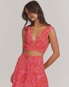 Cheyenne Top - Tropical Floral