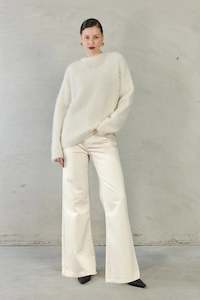 Sweats Vests: Valeria Sweater - Ivory