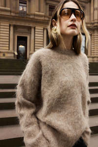 Sweats Vests: Valeria Sweater - Brown