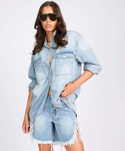 One Teaspoon: One Teaspoon Santa Cruz Denim Shirt