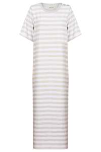 Studio Stripe TShirt Dress Stone