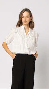 Drama The Label: White  Dahlia Top