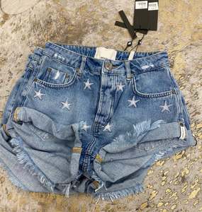 Shorts Skirts: PACIFIC STAR BANDITS MID WAIST DENIM SHORT