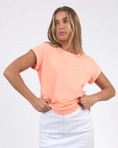 Foxwood Signature Tee Neon Peach